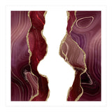 Burgundy & Gold Glitter Agate Texture 06 (Print Only) thumbnail