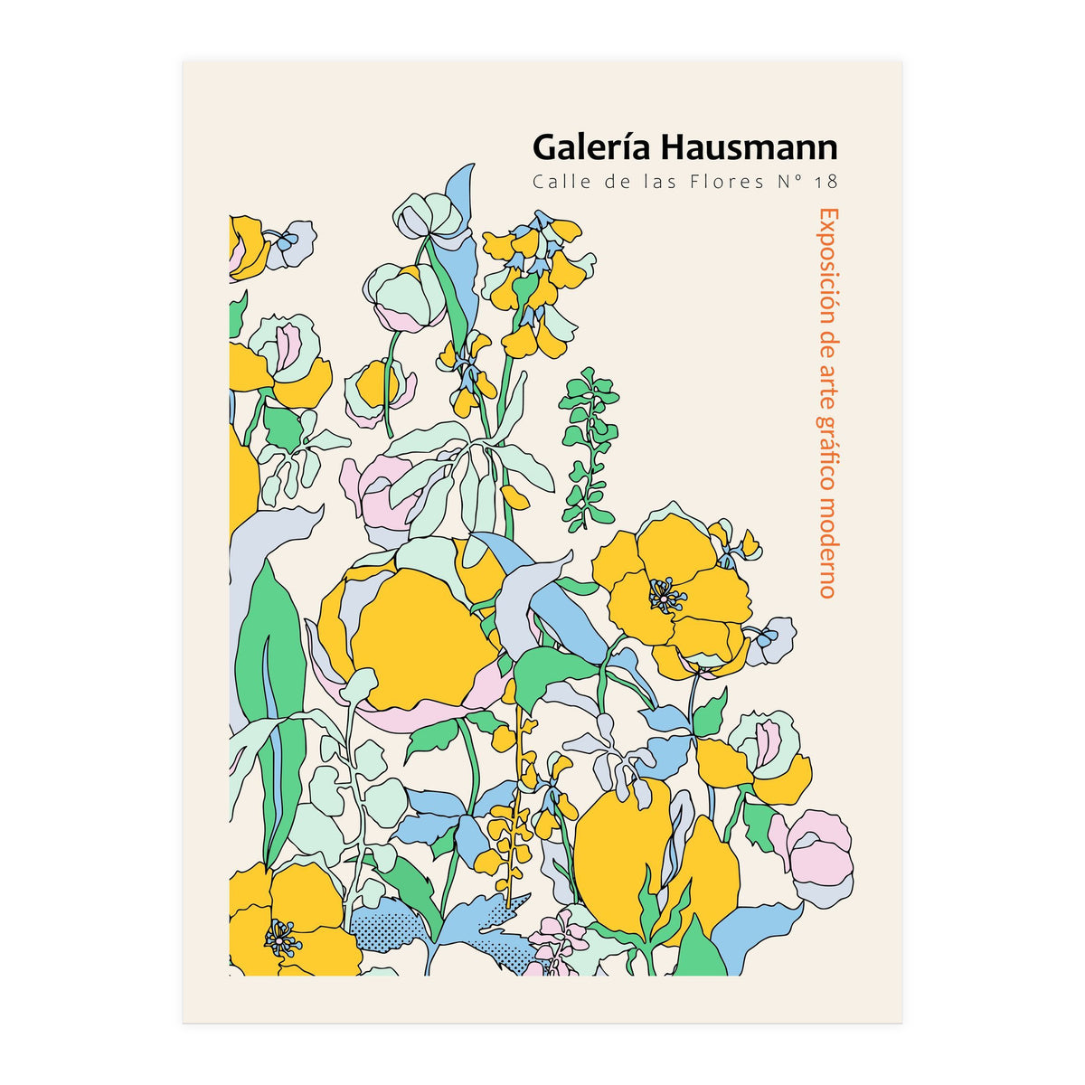 Exhibition of modern graphic art Madrid (Print Only)