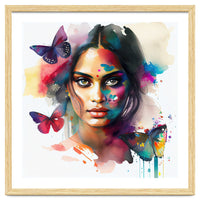 Butterfly Bloom Hindu Portrait