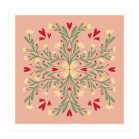 Flowers And Hearts  (Print Only)