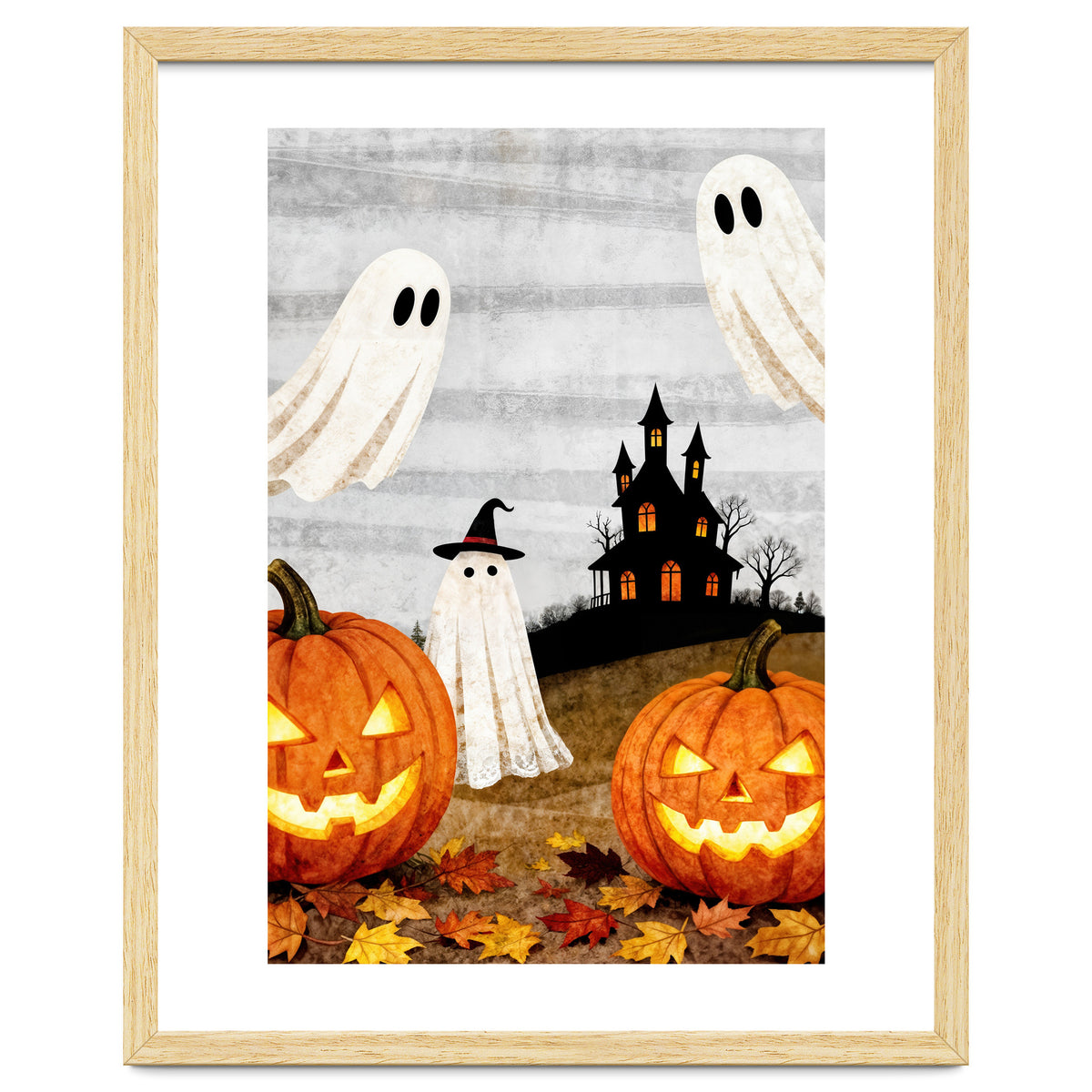 Spooky Halloween Ghost Pumpkin