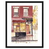 Cozy Bookshop, Autumn Book Shop Street Art, LibraryBook Store thumbnail