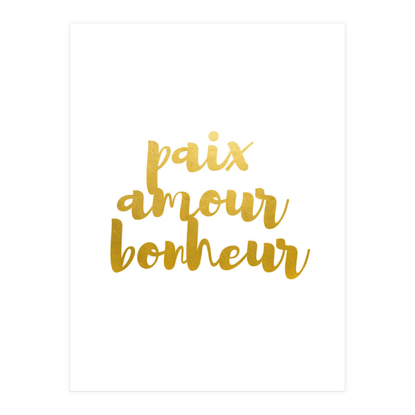 Peace Love Happiness #society6 #decor #buyart (Print Only)