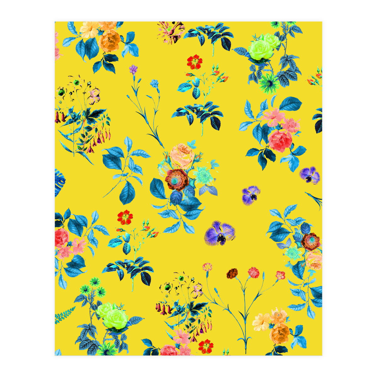 Floral Shower || #society6 #decor #buyart (Print Only)
