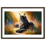 Majestic Lynx In Blooming Meadow thumbnail
