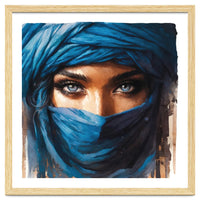 Blue Eyes Tuareg Woman Portrait