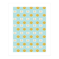 Minimalist Finn And Jake Seamless Cartoon Pattern (Print Only)