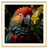 Vibrant Macaw Parrot With Red And Yellow thumbnail