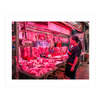 Meat Shop - Hong Kong (Print Only)