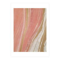 Blush Marble With Gold (Print Only)