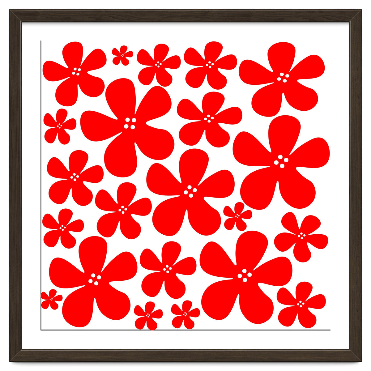 Red Flowers Pattern