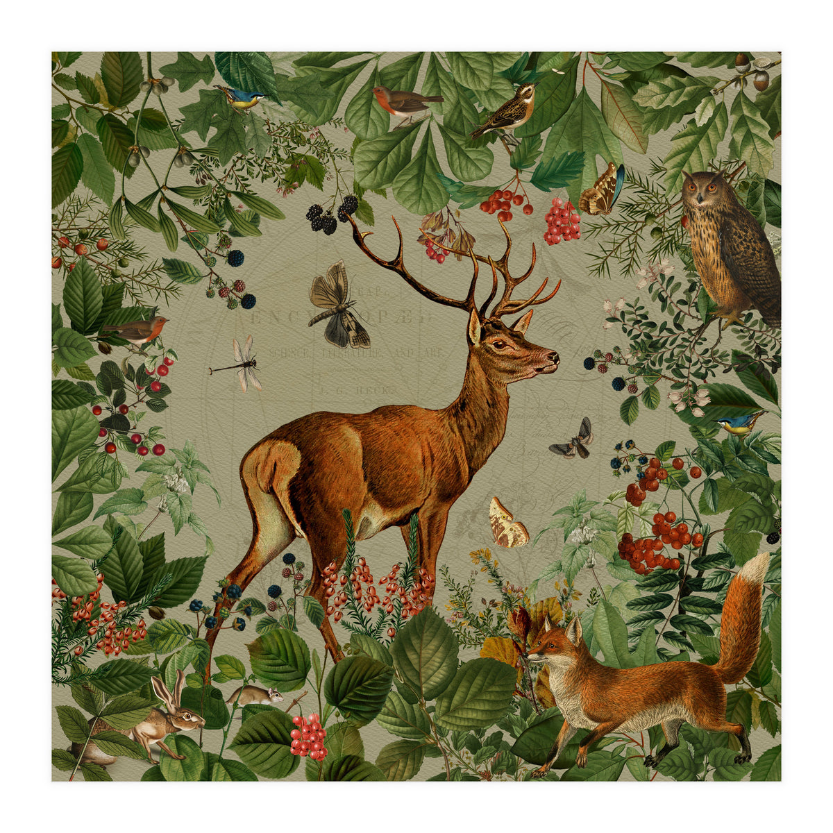 Nostalgic autumn guardians of the forest 3 (Print Only)