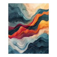 Abstract Flowing Mountain Landscape (Print Only)