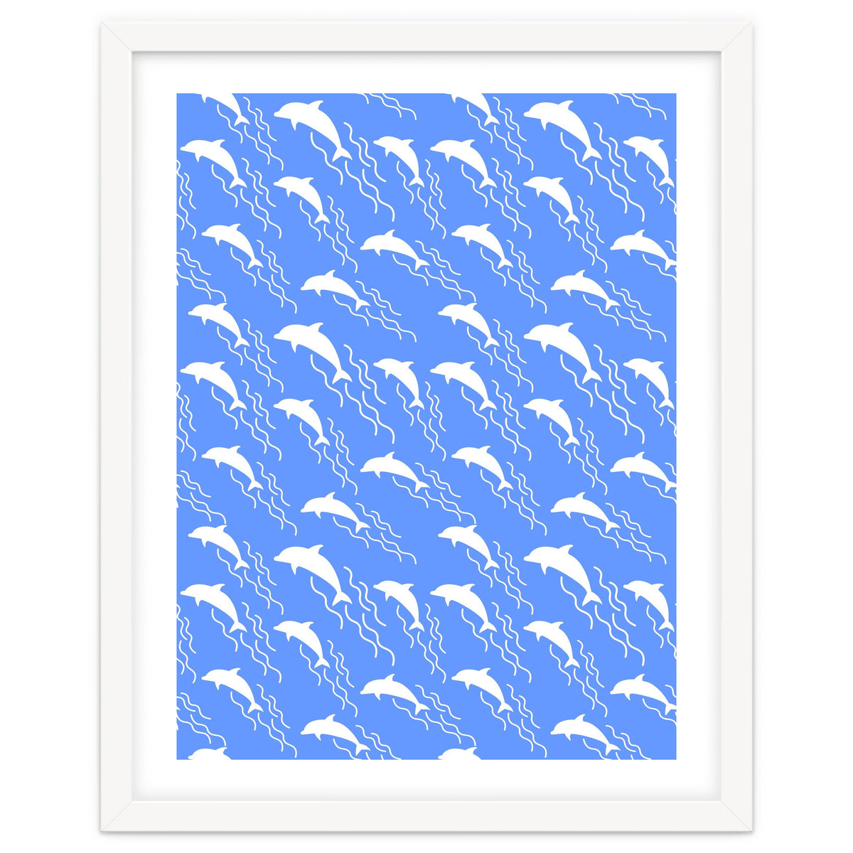 Swimming dolphins