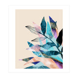 Marble Fantasy, Luxe Abstract Texture Botanical Concept, Eclectic Graphic Design Bohemian Contemporary (Print Only) thumbnail