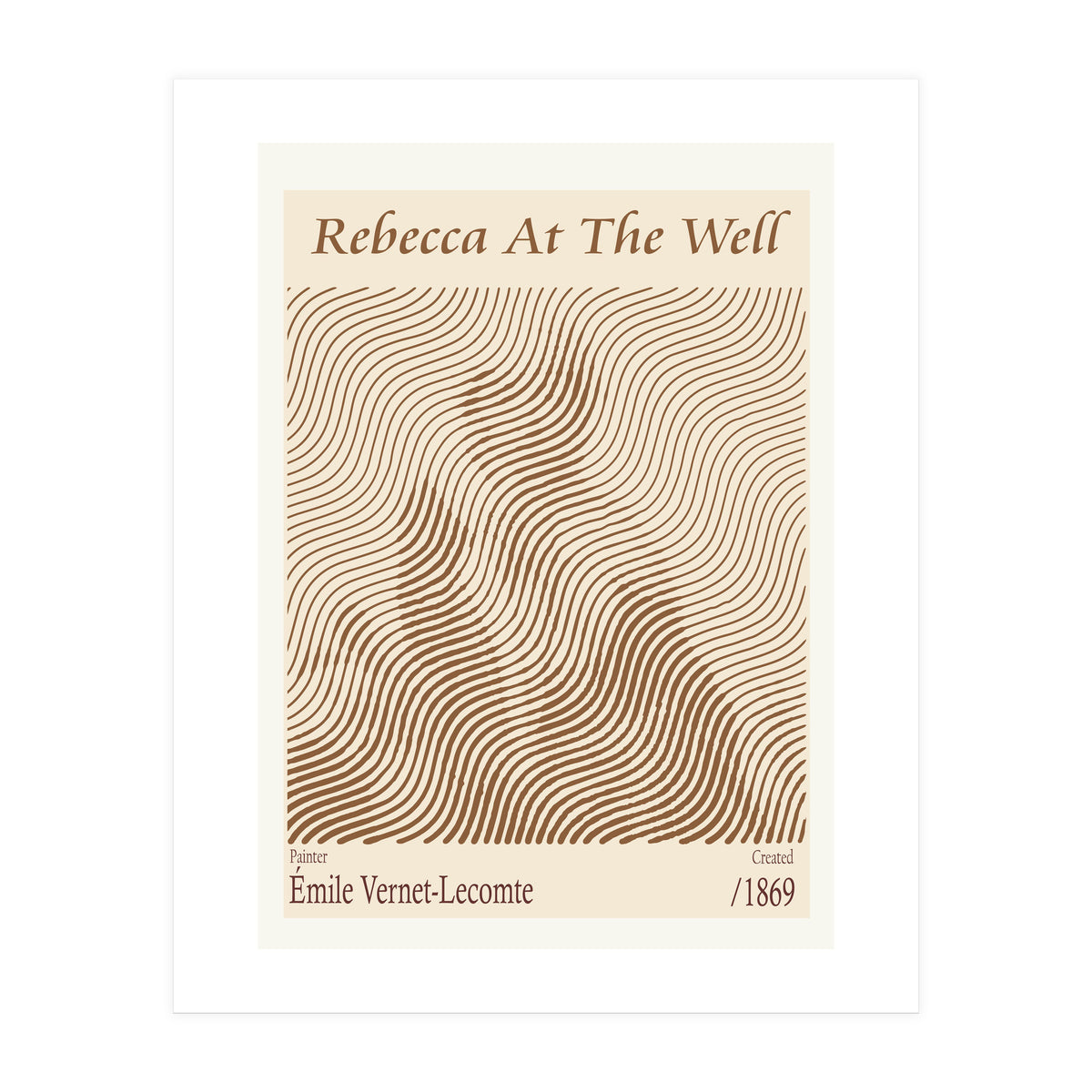 Rebecca At The Well – Émile Vernet Lecomte (1869) (Print Only)