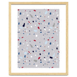 Modern Gray Blue Rounded Terrazzo thumbnail