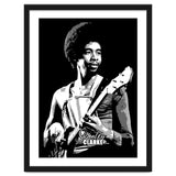 Stanley Clarke American Bassist in Grayscale thumbnail