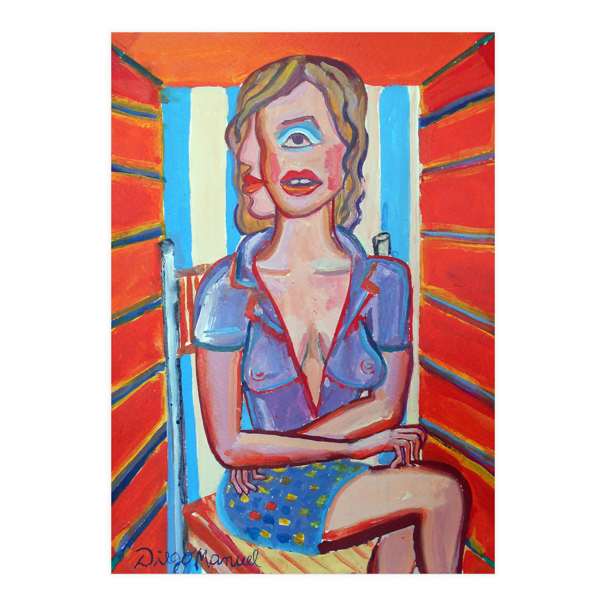 Mujer En El Sillon 2 (Print Only)