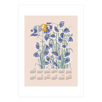 calendar 2025 pastel flowers  (Print Only)