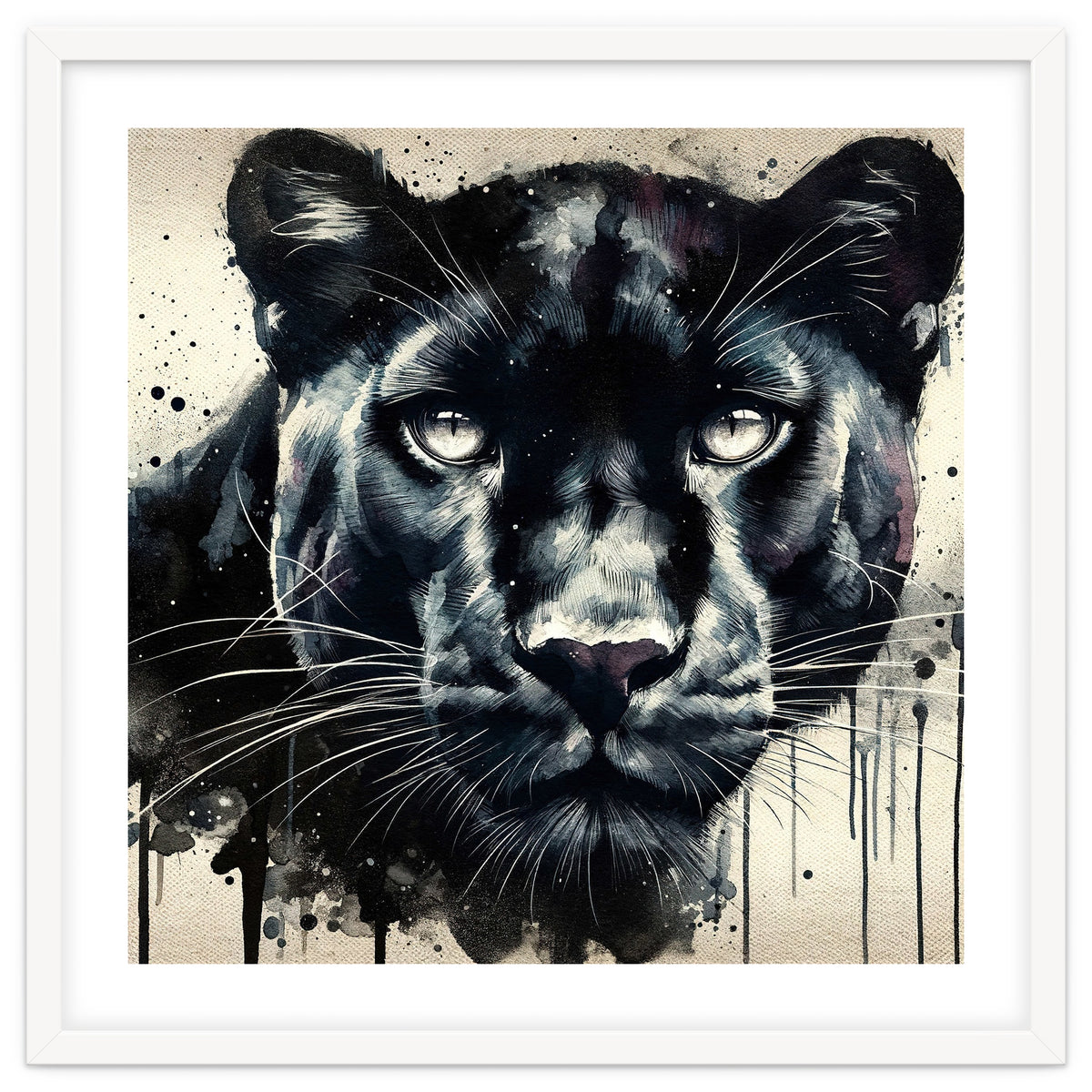 Watercolor Panther