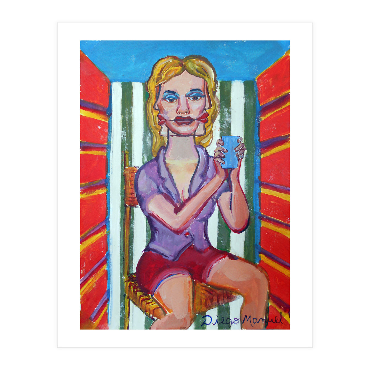 Mujer En La Silla (Print Only)