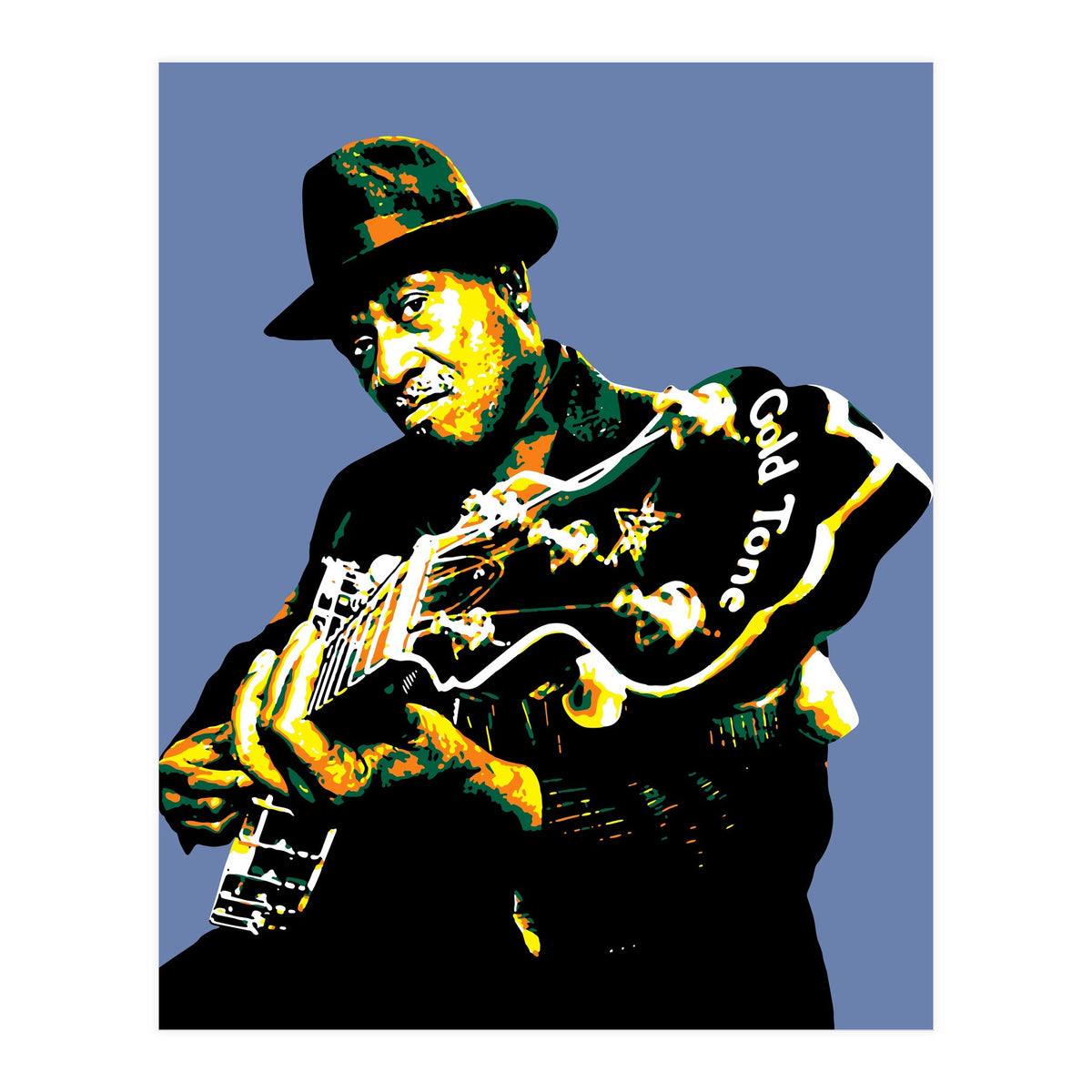 Taj Mahal American Blues Musician Legend (Print Only)