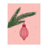 Christmas Globe with tree branch (Print Only) thumbnail