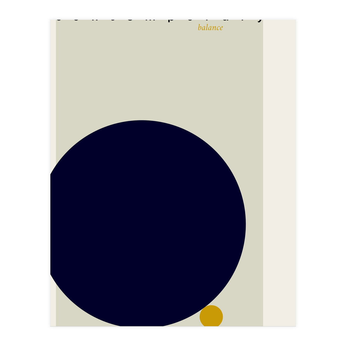 expectant iteration contemporary balance (Print Only)