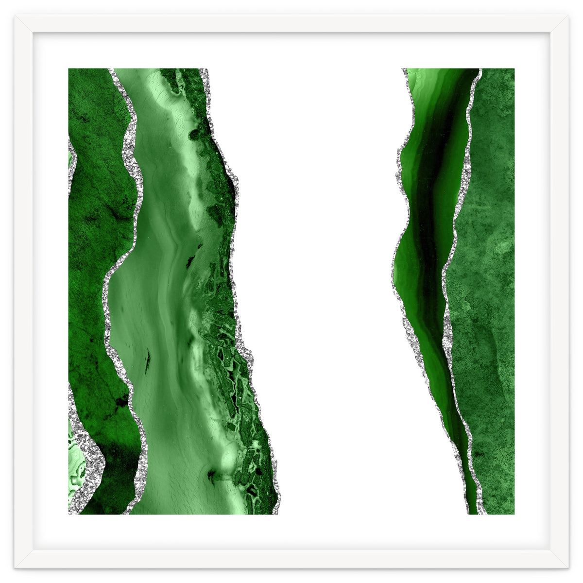 Green & Silver Agate Texture 14