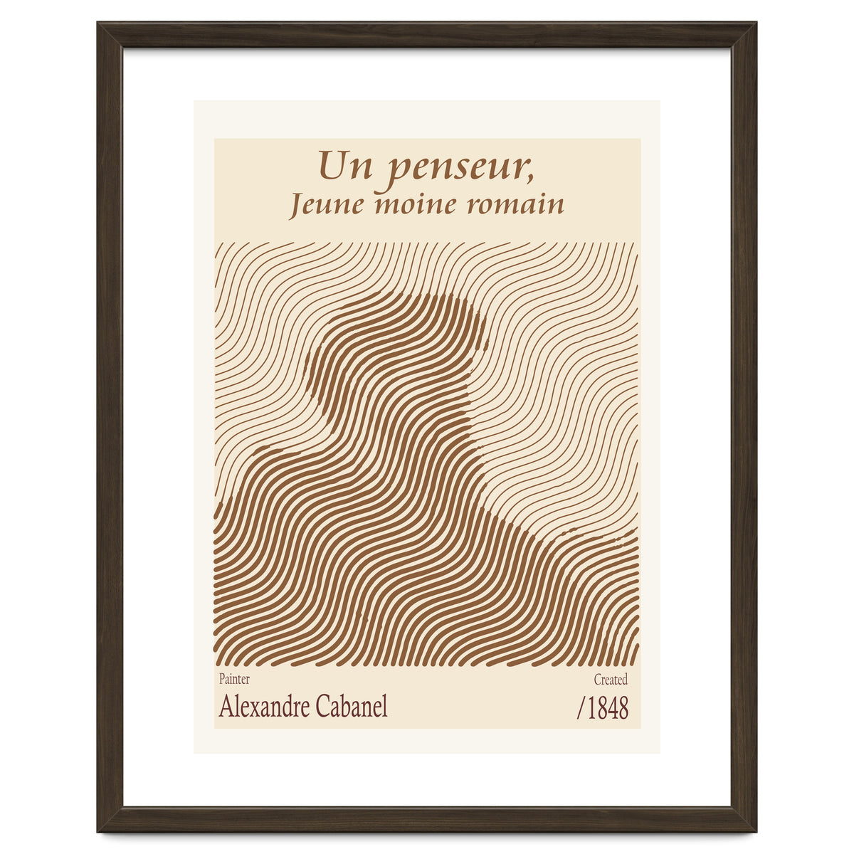 Un Penseur, Jeune Moine Romain – Alexandre Cabanel (1848)