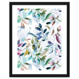 Watercolor Tranquility Leaves Mauve thumbnail