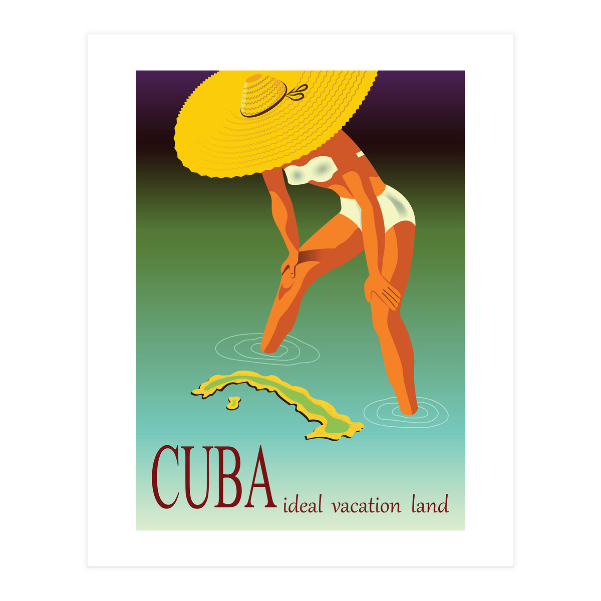 Cuba, Ideal Vacation Land (Print Only)
