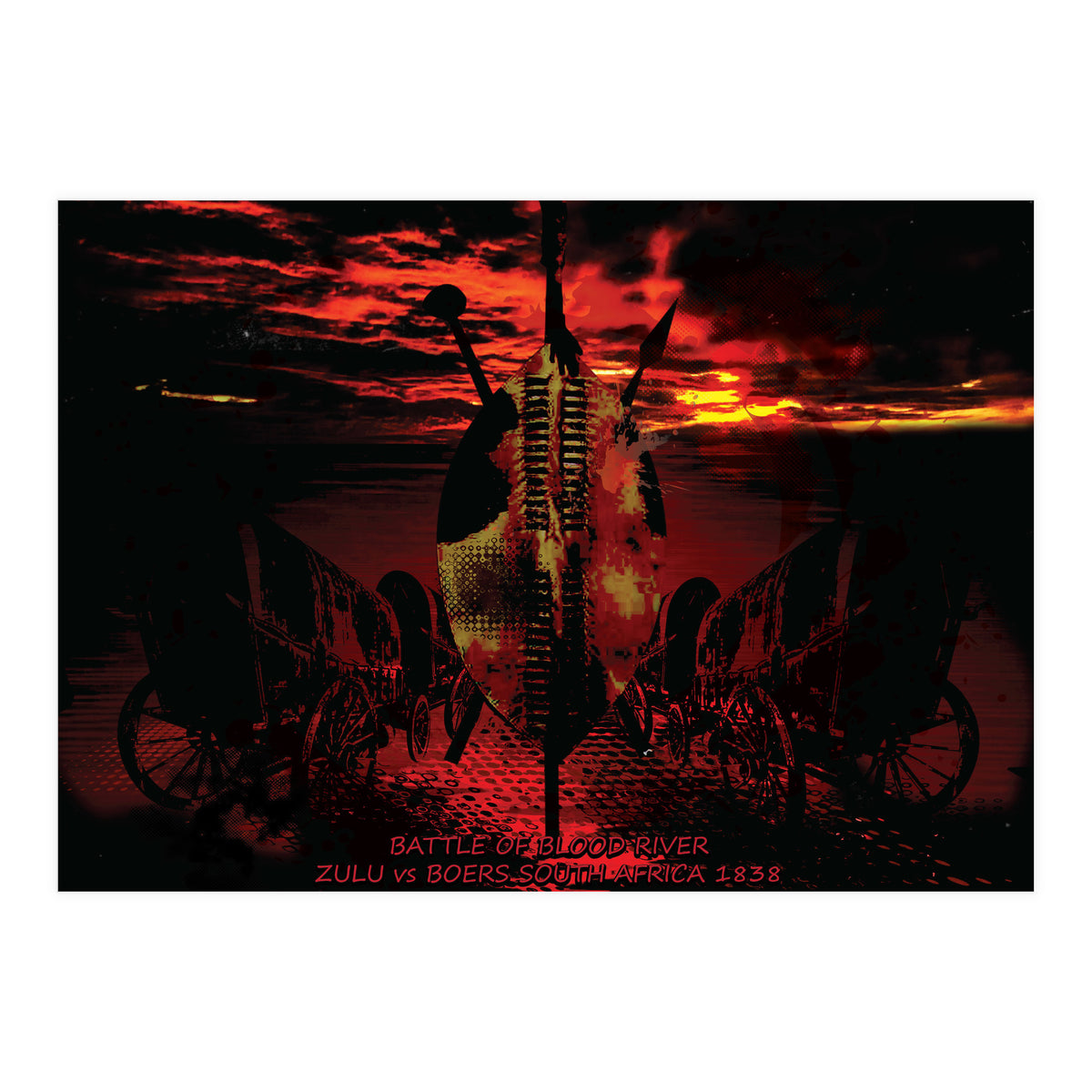 Battle Of Blood River 1838 (Print Only)