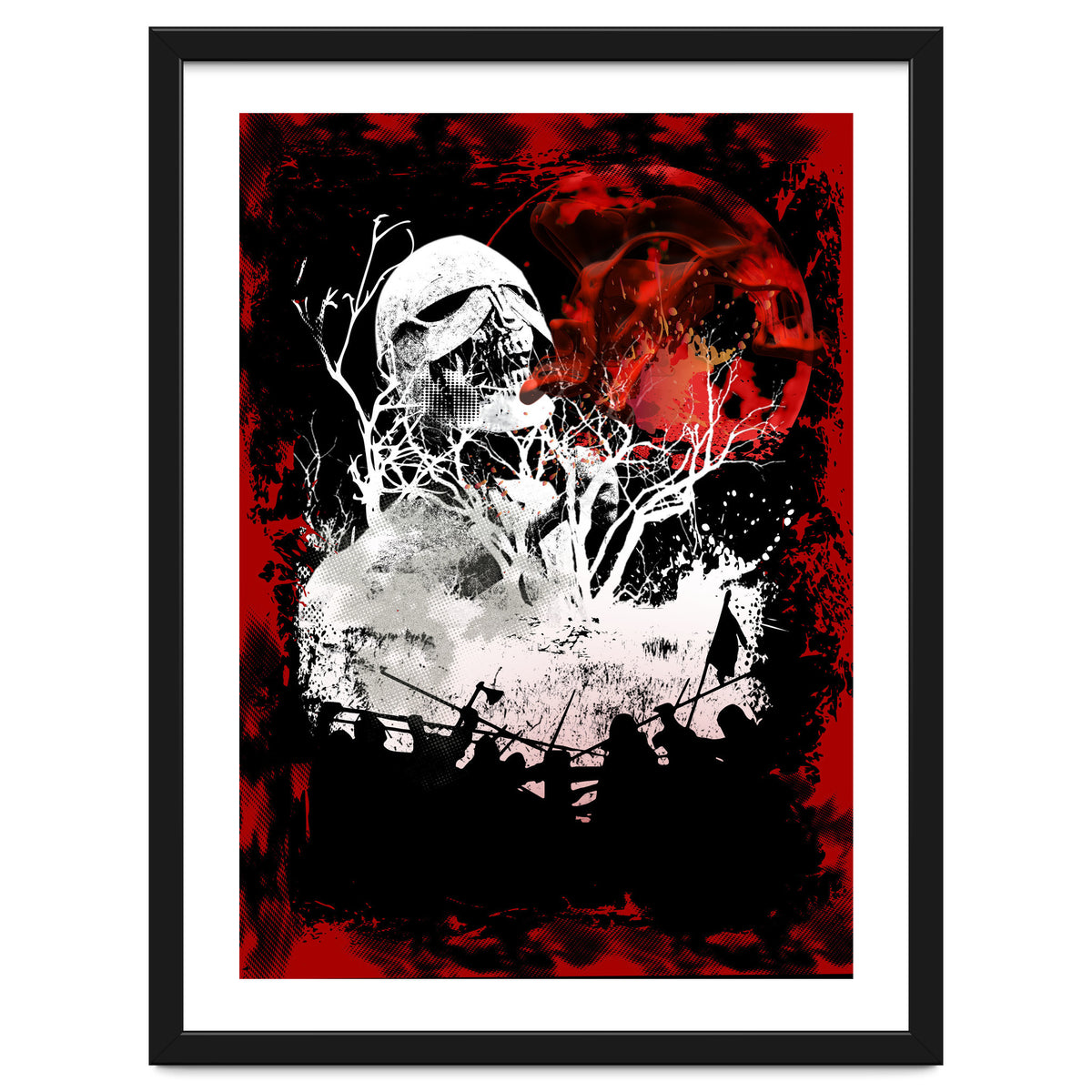 Viking Grinning Skull