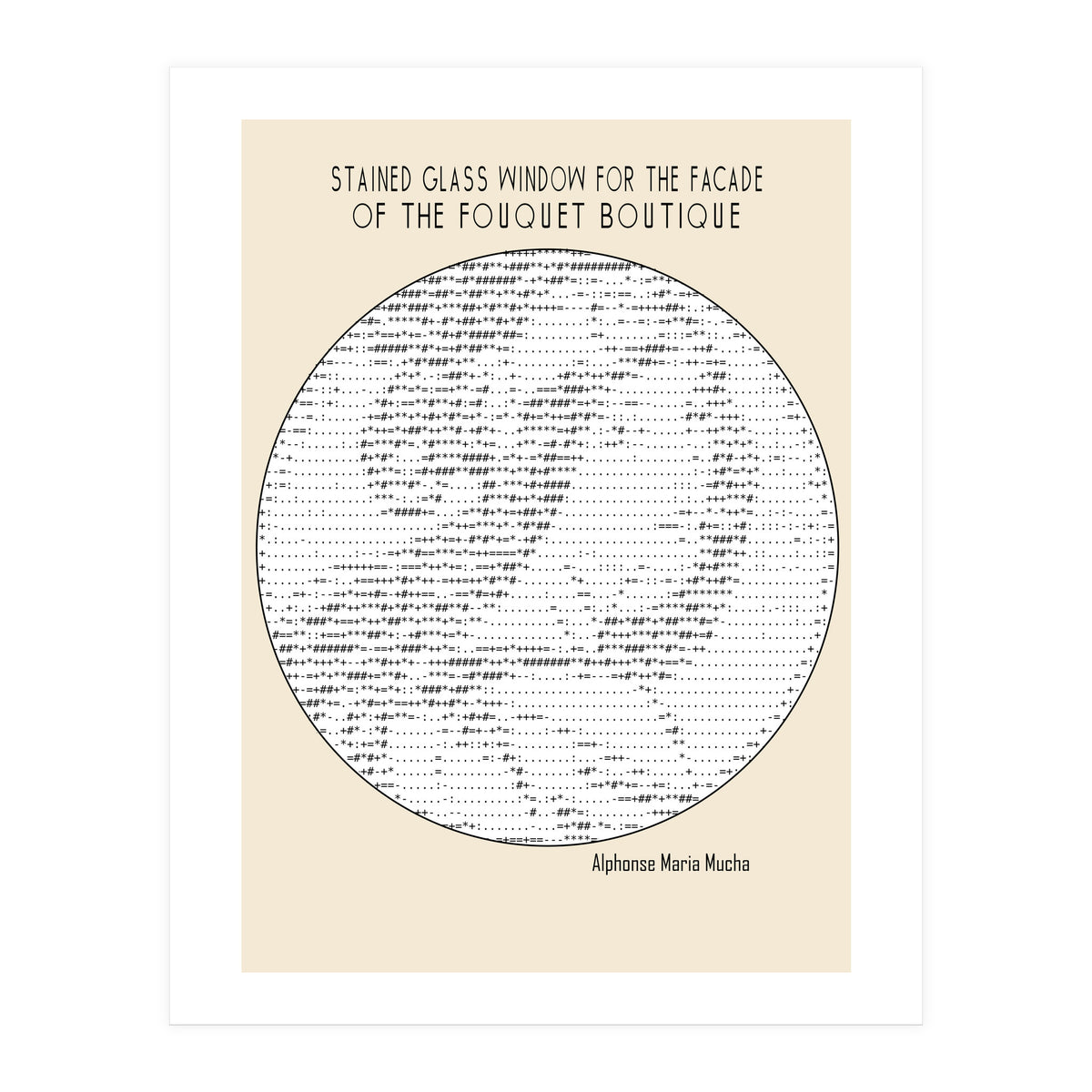 Stained Glass Window (ascii Art) (Print Only)