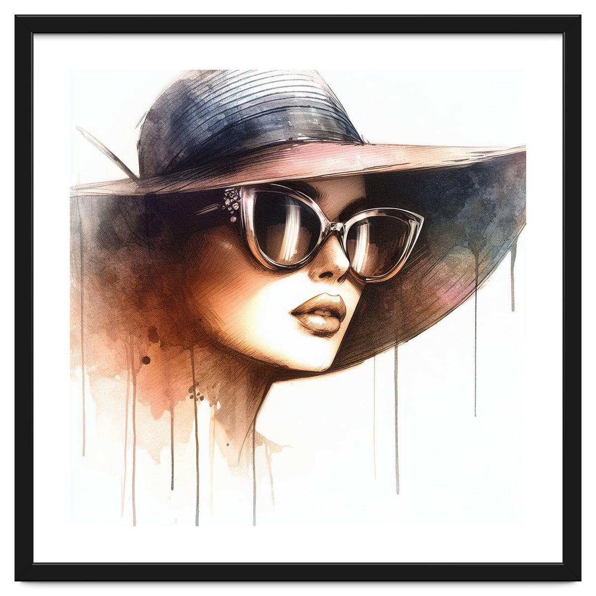 Watercolor Elegant Woman #2