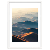 Misty Desert Mountain Range Art thumbnail