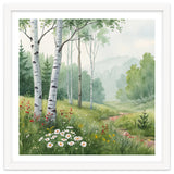 Birch Grove Serenity: A Meadow Wildflower Path thumbnail