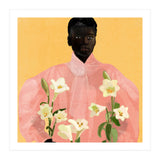 Girl Holding Flowers 2 (Print Only) thumbnail