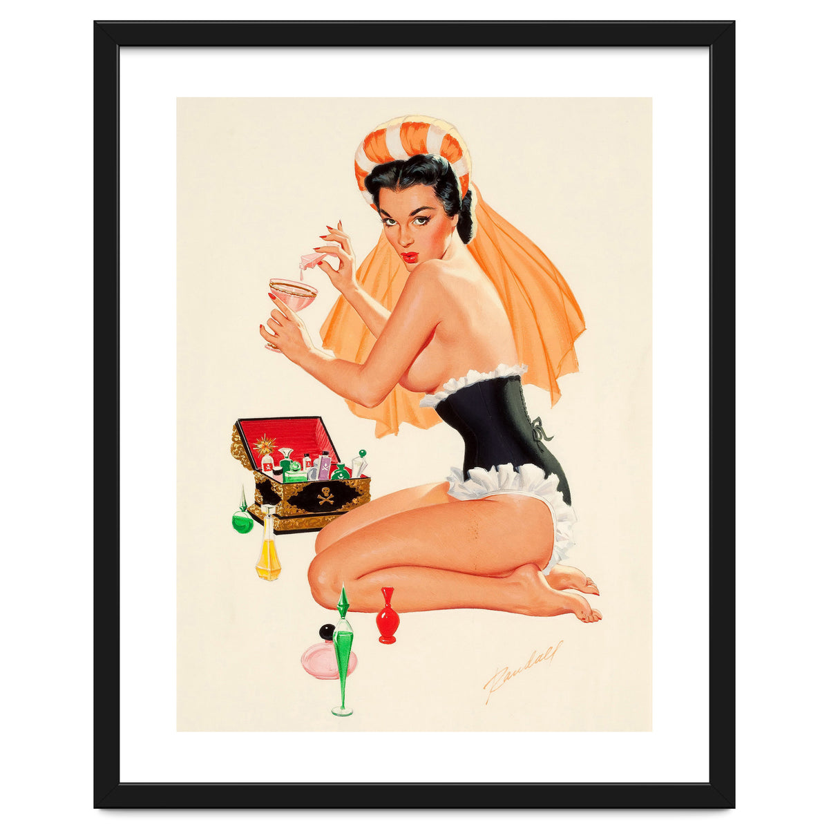 Young And Beautiful Witch Preparing A Love Portion