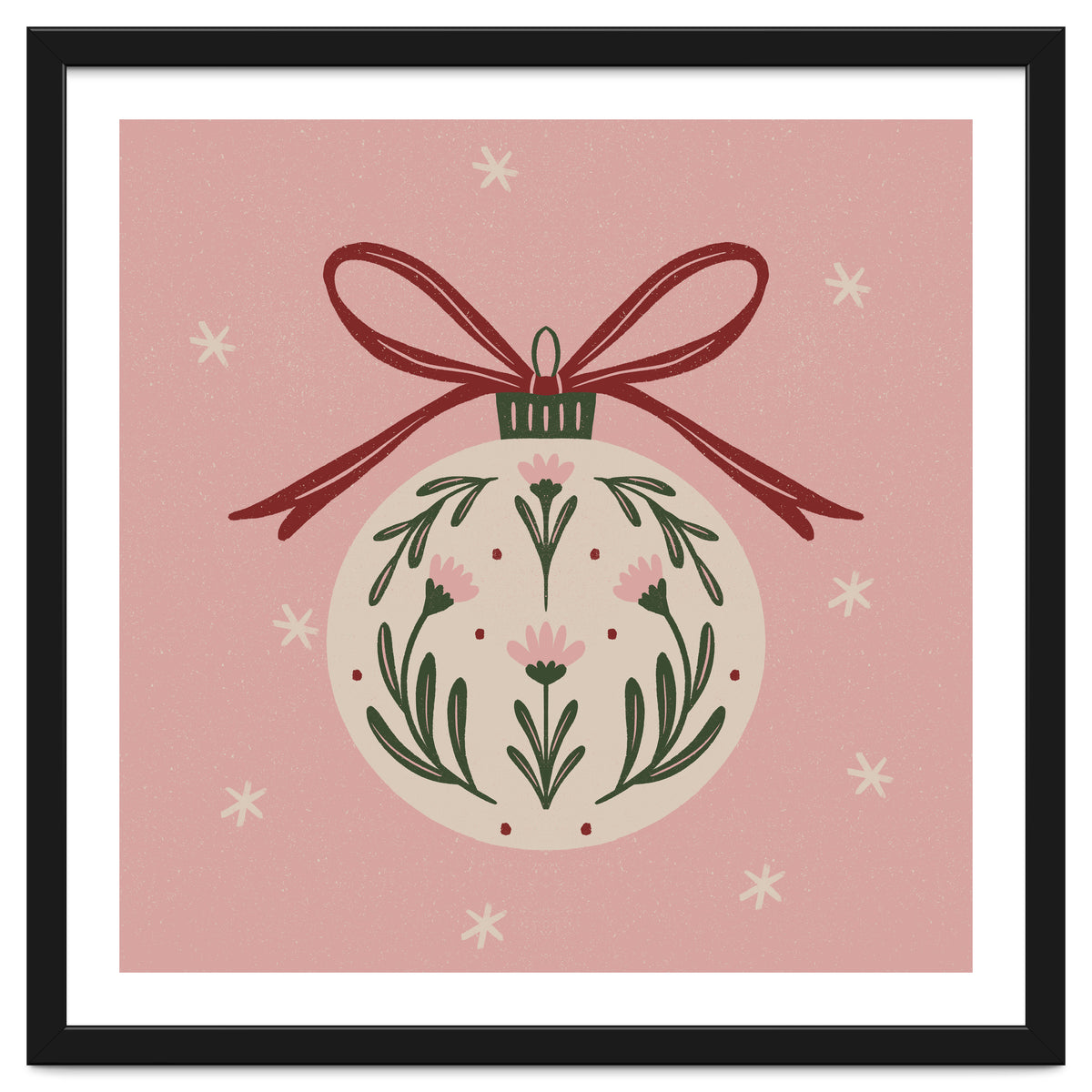 Christmas Flower Globe