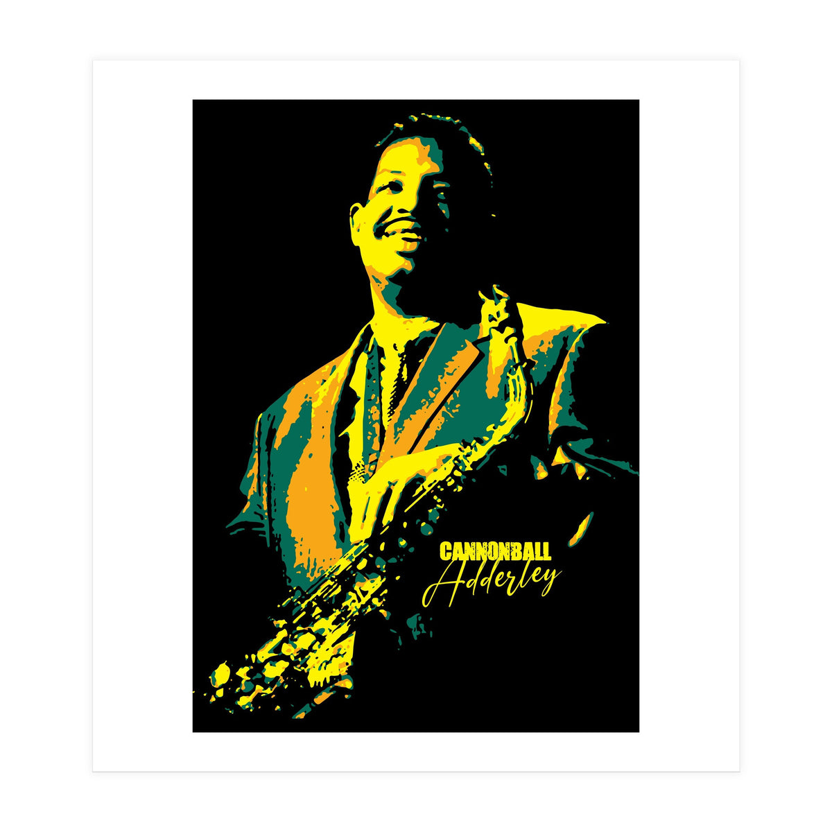 Cannonball Adderley American Jazz Saxophonist (Print Only)