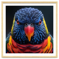 Close Up Of A Colorful Rainbow Lorikeet Bird