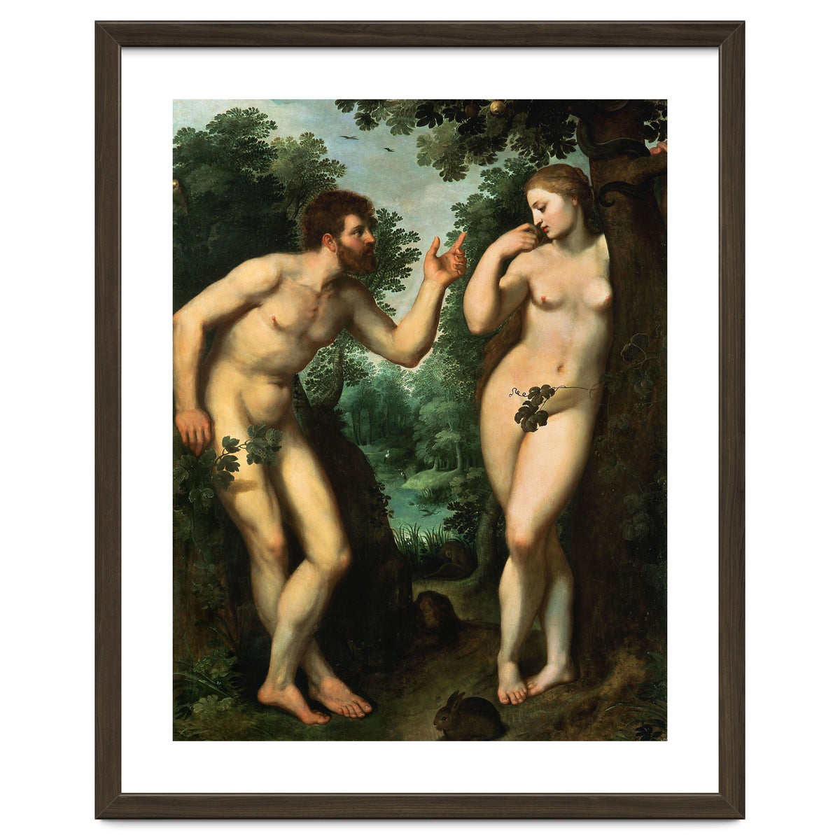 Peter Paul Rubens / 'Adam and Eve', c. 1597, Oil on panel, 180 x 158 cm. Pieter Paul Rubens.