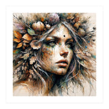 Harvest Crown Druid Woman Portrait (Print Only) thumbnail