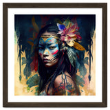 Floral Native Asian Warrior Portrait thumbnail