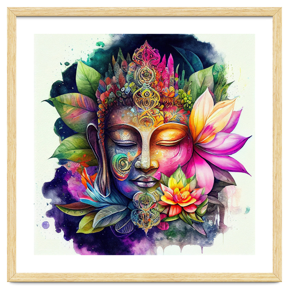 Floral Awakening Buddha