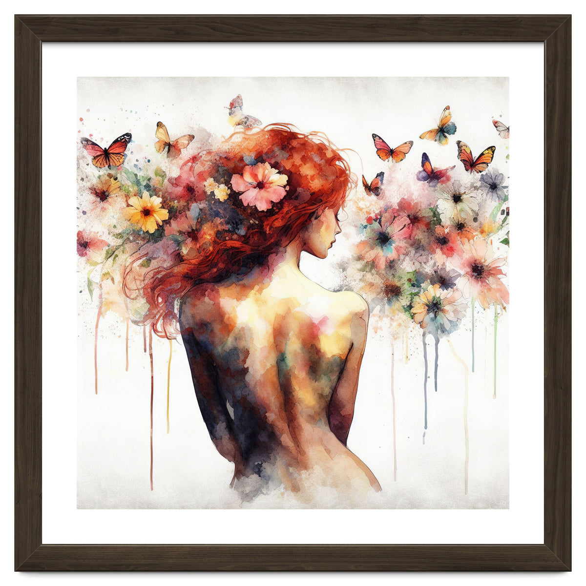 Butterfly Profile In Bloom