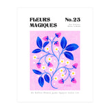 Magical Flowers No.25 Cobalt Strawberries (Print Only) thumbnail